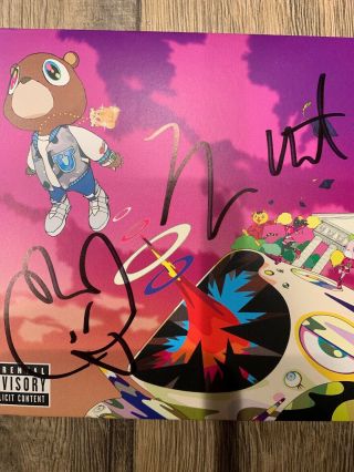 Kanye West signed GRADUATION CD Rare Kanye West Drawing 3