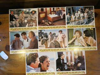 Death On The Nile 1978 Uk Film Lobby Card Set X 8 Agatha Christie Peter Ustinov