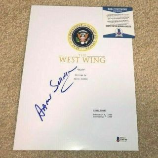 Aaron Sorkin Signed The West Wing Full Pilot Script Moneyball Newsroom Bas