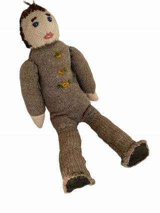 Vintage Sock Rag Doll Primitive Folk Art