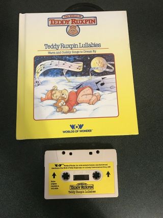 Vintage Worlds Of Wonder Teddy Ruxpin Lullabies Book & Tape