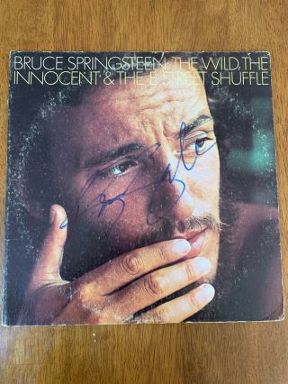Bruce Springsteen Hand Signed Autographed Vinyl Record Album The Wild,  Innoc