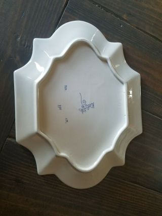 Delftware Platter In.  11x9 In