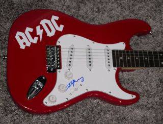 Ac/dc Angus Young Signed Autographed Customized Rare Guitar Proof