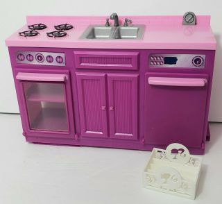 Barbie Dream House 3 Story Townhouse Kitchen Sink Stove Oven Timer 2008 2009