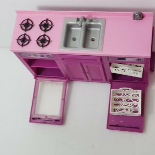 Barbie Dream House 3 story Townhouse Kitchen Sink Stove Oven Timer 2008 2009 2
