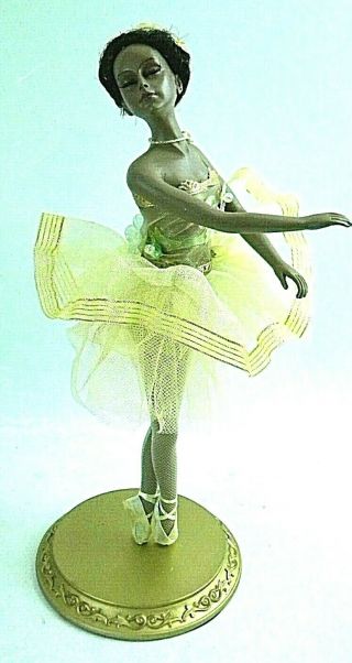 Ballerina Doll Figure African American 10 " Tall 5 " Wide