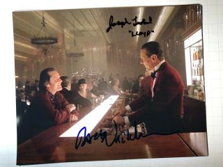 The Shining Photo Cast Signed By Jack Nicholson & Joseph Turkel (lloyd) Auto