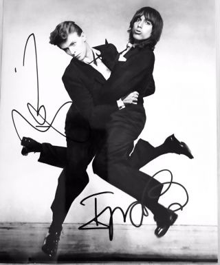David Bowie And Iggy Pop Signed Black And White Photo Of The Friendship