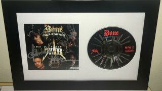 Bone Thugs N Harmony Signed Autographed Framed The Art Of War Cd Jsa All 5