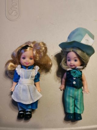 Barbie Kelly And Tommy Alice In Wonderland Mad Hatter No Box Disney Mattel