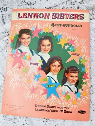 VINTAGE 1959 LENNON SISTERS CUT OUT DOLLS PAPER DOLLS 2