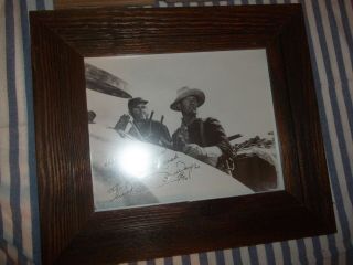 John Wayne Autograph Inscribed To Autograph Collector On A Glossy Print No