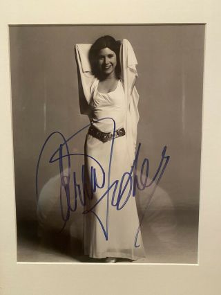 Carrie Fisher Hand Signed Autograph 8x10 Photo Star Wars Princess Leia