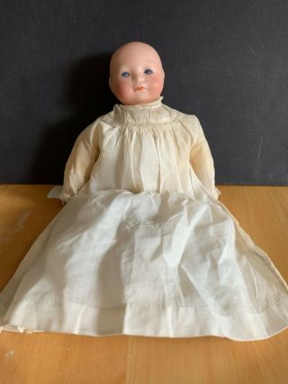 Vintage A.  R.  Germany Baby Doll Bisque Head/ Hand Cloth Body Sleep Eyes 8.  5 "