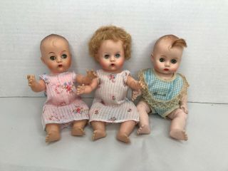 Vintage 8 " Vinyl Baby Dolls 1950 