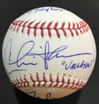 Charlie Sheen Signed Baseball Major League Psa/dna Tom Berenger Corbin Bernsen