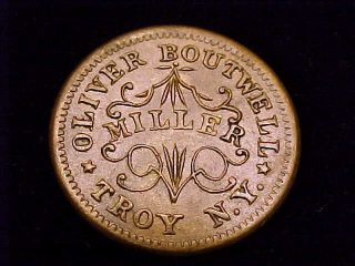 1863 Dated Civil War Token,  Made By Oliver Boutwell