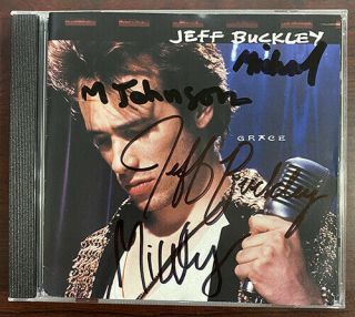 Jeff Buckley Grace Cd Signed Autographed