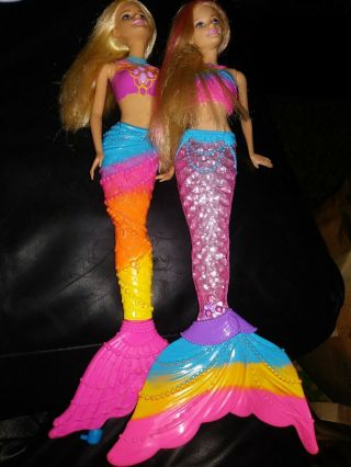 Mattel Barbie Dreamtopia Magical Mermaid Rainbow Lights,  Friend
