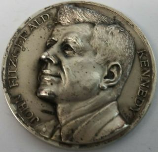 1964 John F.  Kennedy Medal By Affer,  High Relief 66 G,  49 Mm