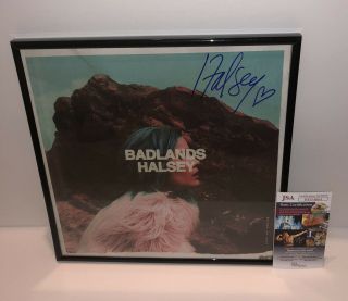 Halsey Signed Badlands Vinyl Record Album Autograph Framed Manic Jsa