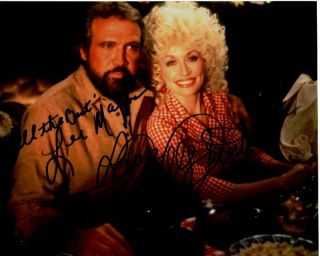 Lee Majors And Dolly Parton Signed Autographed A Smoky Mountain Christmas Photo
