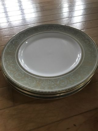 Set Of 4 Royal Doulton Fine China English Renaissance Dinner Plates 10 3/4 "