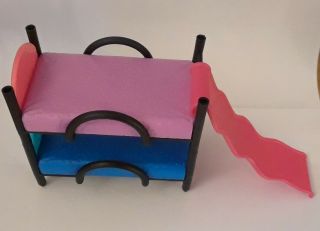 Lol Surprise Furniture Accessory Pink & Blue Bunkbed With Slide