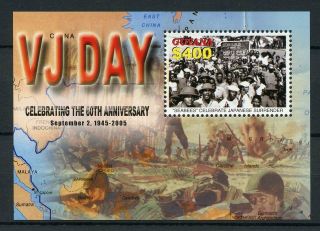 Guyana 2005 Mnh Wwii Ww2 Vj Day World War Ii Seabees 1v S/s Military Stamps