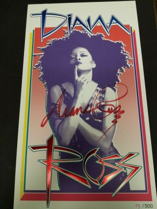 Diana Ross Autographed Poster