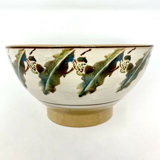 Vintage Nicholas Mosse Ireland Hand Made Oak Leaf & Acorn 9 " Bowl