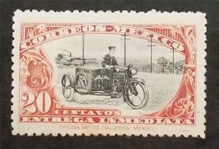 Mexico 1919 Special Delivery Stamp Mh Og Scott E1 T709