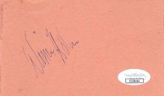 William Holden D.  1981 Signed 3x5 Index Card Actor,  Golden Boy Jsa Cc38464
