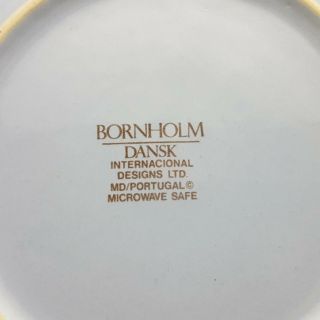 Vintage Dansk Bornholm Blue Coupe Soup Bowls Set of 4 2
