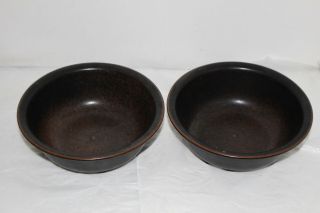 Set Of 2 Arabia Of Finland Ruska 6 - 1/8 " Coupe Cereal Bowls
