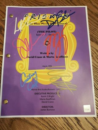 Signature edition SCRIPT,  FRIENDS CAST HAND SIGNED AUTOGRAPHED PHOTO with 2