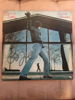 Billy Joel Autographed Hand Signed Vinyl Record Album W/coa Glass Houses 1980