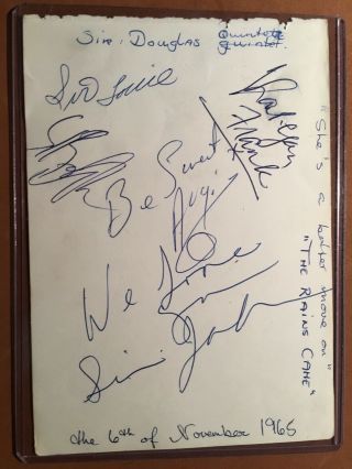 The Sir Douglas Quintet Signed Autograph She 