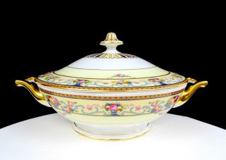 Thomas Bavaria German Porcelain Briarcliff 10 3/4 " Round Vegetable Bowl 1908 - 39
