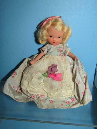 Vintage Nancy Ann Bisque Storybook Doll With Jointed Arms And Legs In A Box