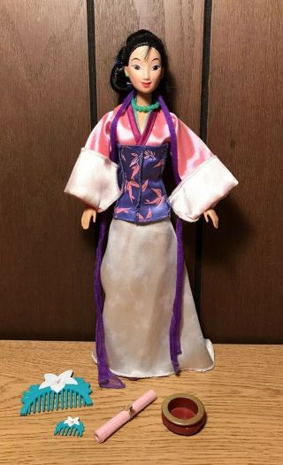 Disney Matchmaker Magic Mulan Doll With Accessories