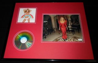 Mariah Carey Signed Framed 16x20 Rainbow Cd & Photo Display Jsa