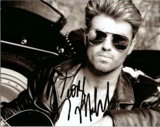 George Michael Autographed Signed 8x10 Photo W/certificate Of Authenticity