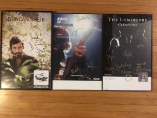 Your Choice (1 Of 3) Hand Signed Poster: Wilco,  Lumineers,  Duncan Shiek,