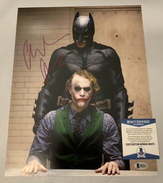 Christian Bale Signed 11x14 Photo Batman The Dark Knight Auto,  Beckett
