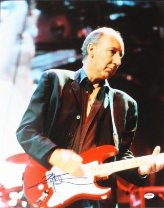 Pete Townshend The Who Signed Authentic 16x20 Photo Autographed Psa/dna U70573