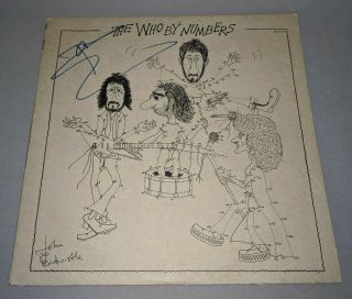 The Who Pete Townshend Signed Autographed " Who By Numbers " Lp Record Beckett