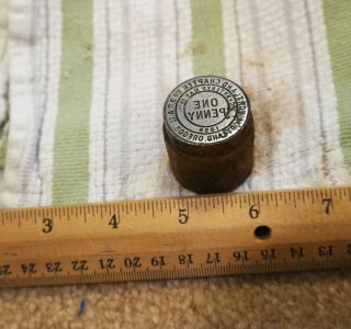 1859 Portland Oregon Chapter 3 Ram Penny Token Coin Mark Die Stamp