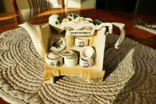 Portmeirion Vintage Novelty Teapot - The Botanic Garden - Made In England